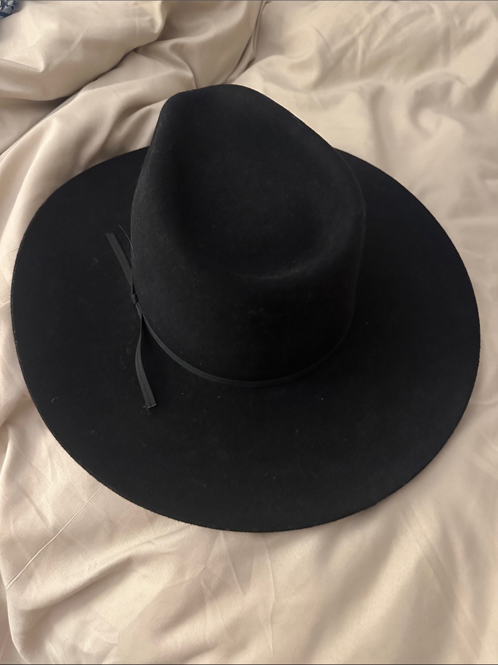 Elegant Black Wide-Brim Fedora Hat for Women